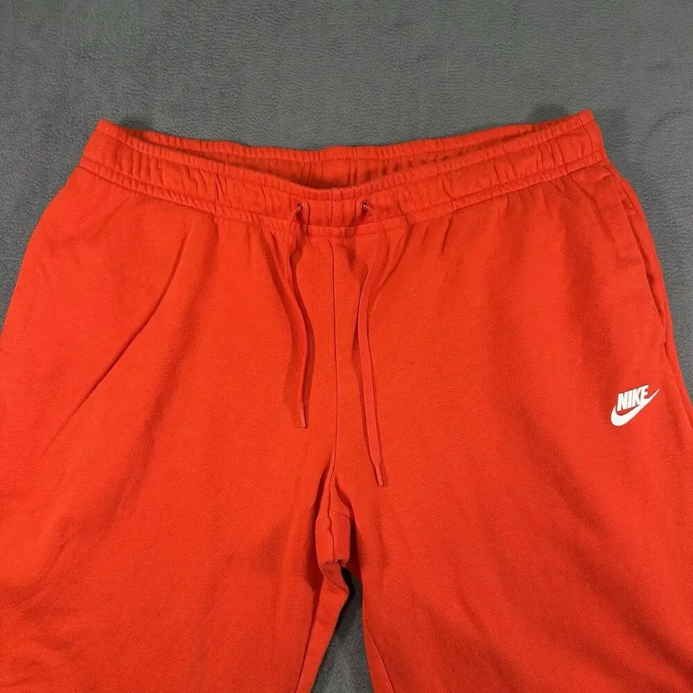 NIKE Women's Sweatpants X-Large Loose Fit Fleece Pants BV4093-673 Orange - Picture 5 of 8